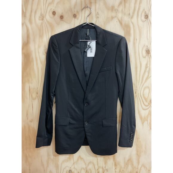 Dior Uniform Single Breasted 3-Button Blazer Jacket Black